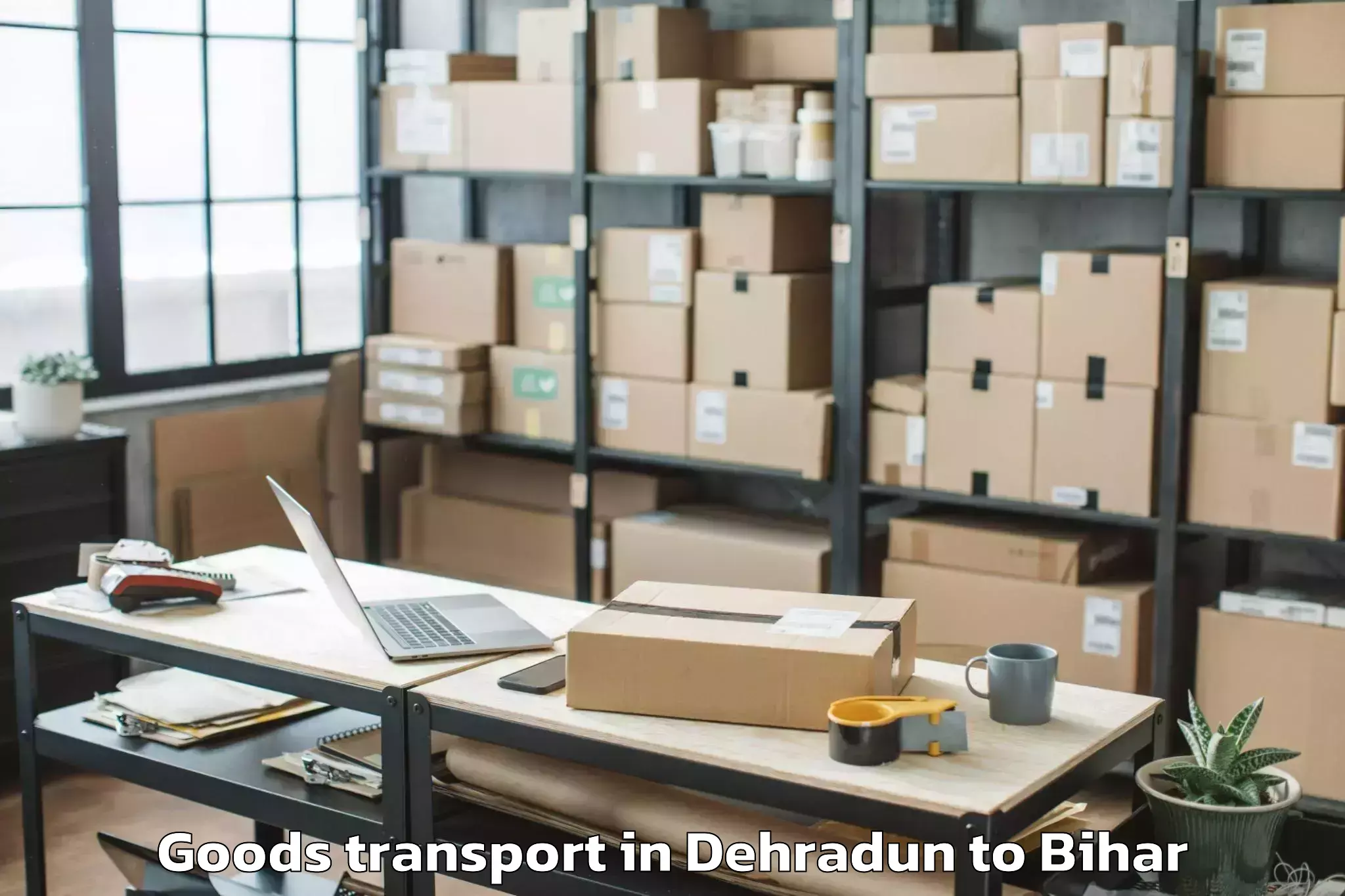 Affordable Dehradun to Cheria Bariarpur Goods Transport